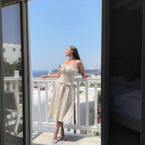 New Gianna Midi Dress Size S Revolve - Picture 8 of 8